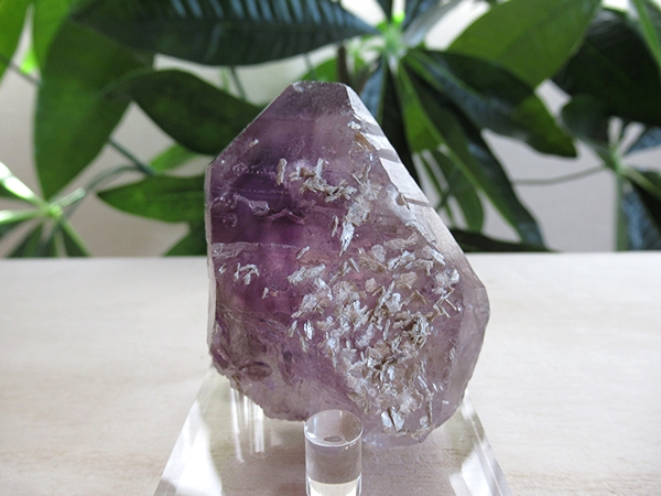 アメジストエレスチャルクォーツ 原石 コンゴーニャス産 天然石