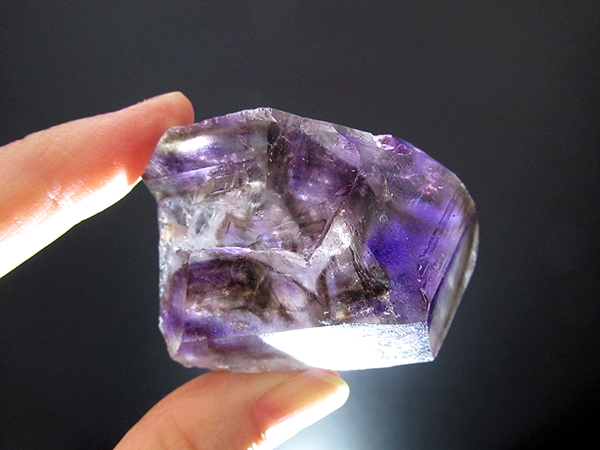 アメジストエレスチャルクォーツ 原石 コンゴーニャス産 天然石