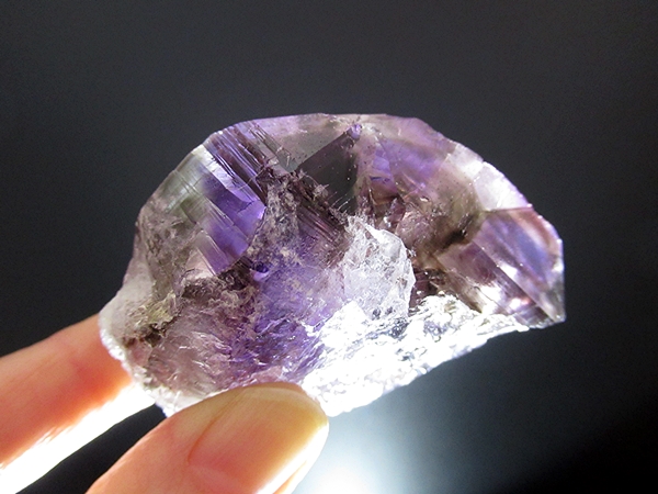 アメジストエレスチャルクォーツ 原石 コンゴーニャス産 天然石