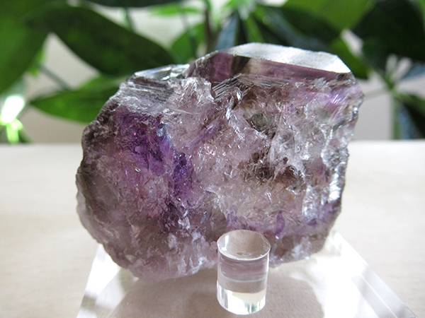 アメジストエレスチャルクォーツ 原石 コンゴーニャス産 天然石