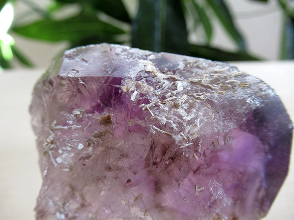アメジストエレスチャルクォーツ 原石 コンゴーニャス産 天然石