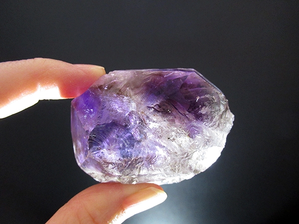 アメジストエレスチャルクォーツ 原石 コンゴーニャス産 天然石