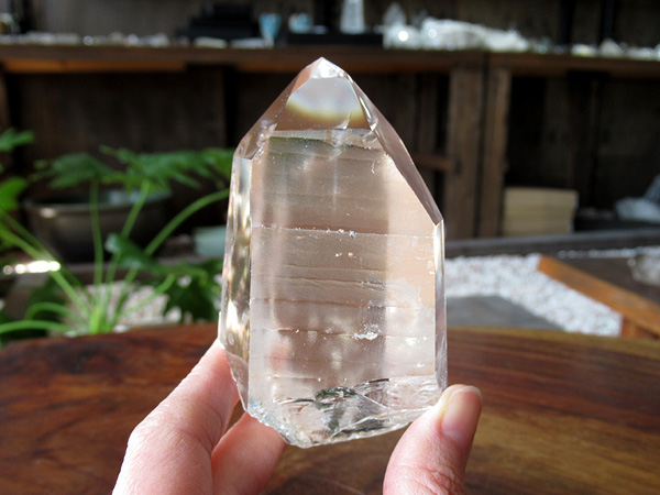 トップクオリティ　タイムリンク付　レムリアンシード　クリスタル　水晶 レムリアンシードクリスタル ゴイアス州産 水晶 原石ポリッシュ