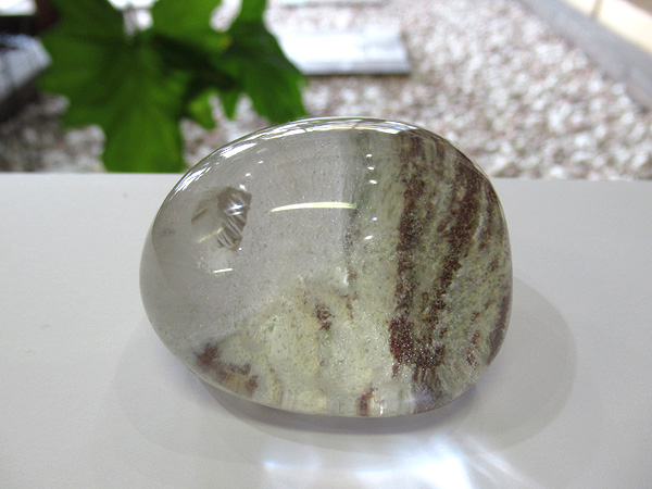 ファントムガーデン水晶天然石タンジェリンクォーツレインボー入 最高