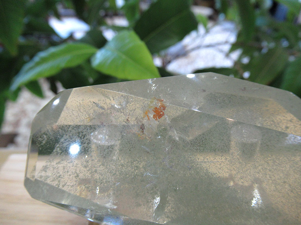 特大　ガーデンクォーツ　原石　ポイント　ファントムあり　台座付 特大 ガーデンクォーツ 原石 ポイント ファントムあり 台座付