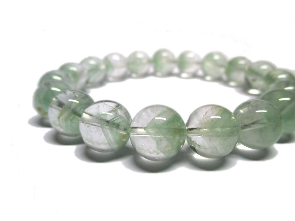 グリーンファントムクォーツ 水晶 ブレスレット 約10mm 天然石専門店