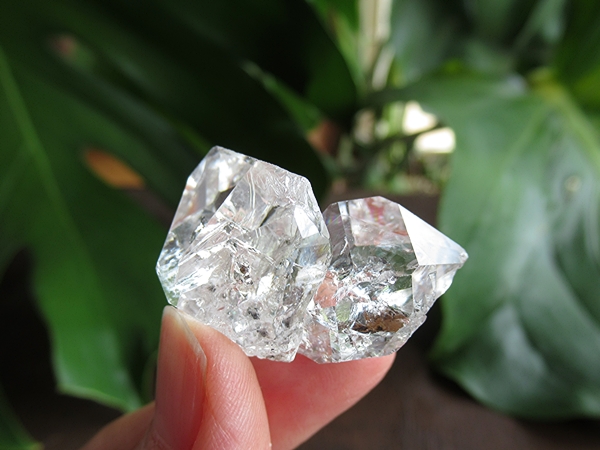 ハーキマーダイヤモンド 連結結晶 群晶 クラスター 水晶原石 天然石通販 販売