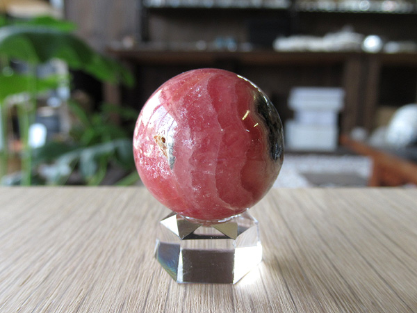 インカローズ(ロードクロサイト) 丸玉 約25mm/通販/販売