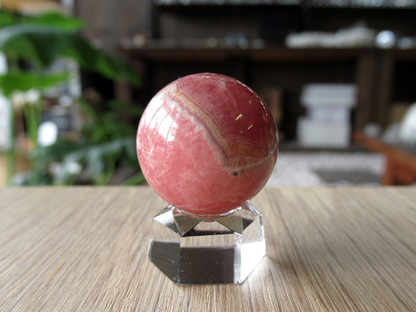 インカローズ(ロードクロサイト) 丸玉 約21mm/通販/販売 | 天然石専門