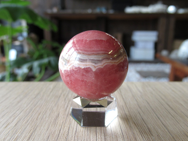 超激レア❗️❗️クォーツイン　ロードクロサイト　インカローズ　天然石　水晶　丸玉 インカローズ(ロードクロサイト) 丸玉 約25mm/通販/販売 | 天然石専門