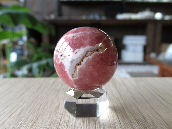 インカローズ(ロードクロサイト) 丸玉 約25mm/通販/販売 | 天然石専門  