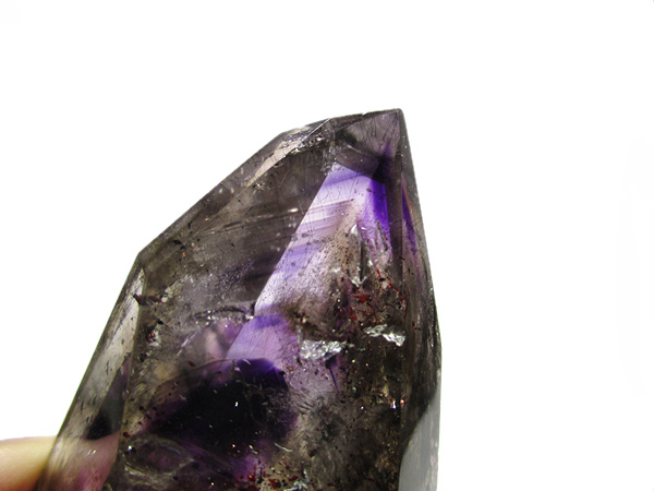 アメジストエレスチャル（スーパーセブン）原石ポリッシュ 天然石専門  