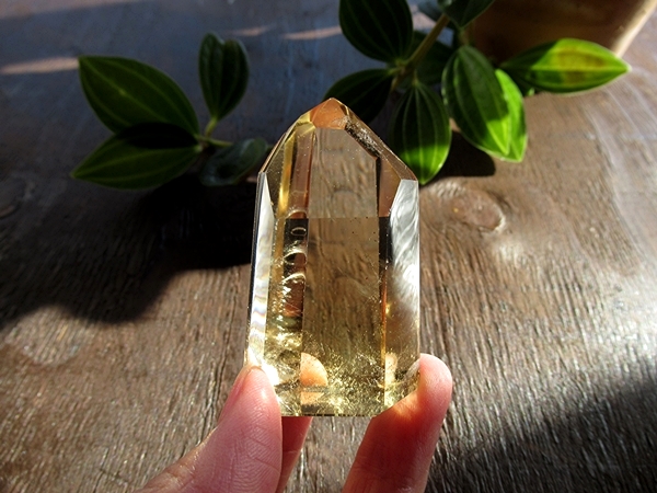 高品質 天然シトリンクォーツ ポリッシュ ポイント 黄水晶 マダガスカル産