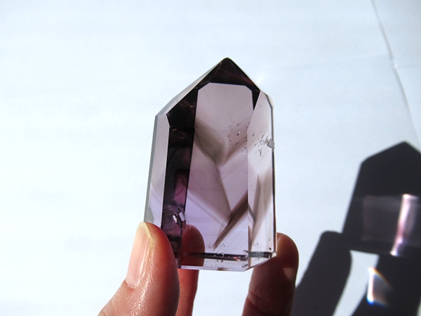 ピンクアメジストエレスチャル　ポイント　マダガスカル産　原石天然石置物 ピンクアメジストエレスチャルポイントマダガスカル産原石天然石置物
