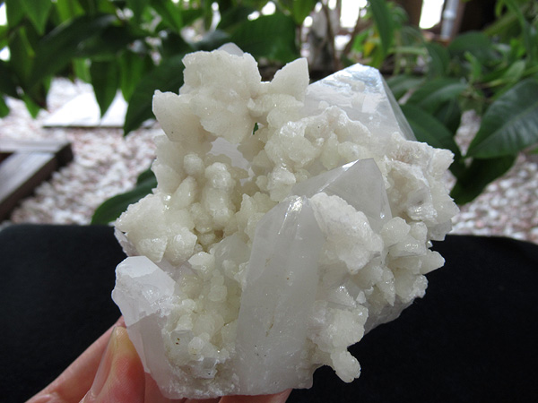 蛍光 マンガンカルサイト 共生 水晶 原石 中国湖南省産 販売 天然石