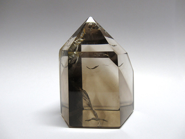 高品質 ナチュラルスモーキーシトリン 水晶ポイント マダガスカル産