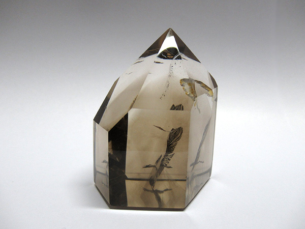 高品質 ナチュラルスモーキーシトリン 水晶ポイント マダガスカル産