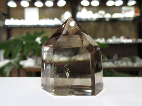 高品質 ナチュラルスモーキーシトリン 水晶ポイント マダガスカル産