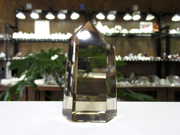 高品質 ナチュラルスモーキーシトリン 水晶ポイント マダガスカル産