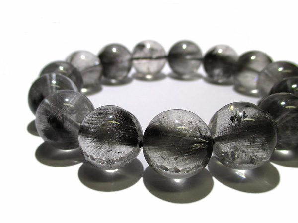 のん2　ブルッカイトインクォーツブレスレット プラチナクォーツ(ブルッカイトinクォーツ) ブレスレット 約15mm