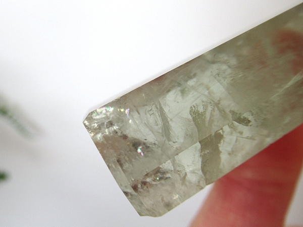 プラシオライト グリーンアメジスト 水晶 ポイント | 天然石専門店【鬮石】