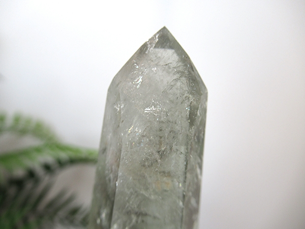 プラシオライト グリーンアメジスト 水晶 ポイント | 天然石専門店【鬮石】
