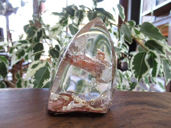 クォーツインクォーツ 貫入水晶 ポイント 原石 天然石専門店【鬮石】