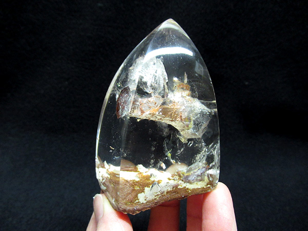 クォーツインクォーツ 貫入水晶 ポイント 原石 天然石専門店【鬮石】