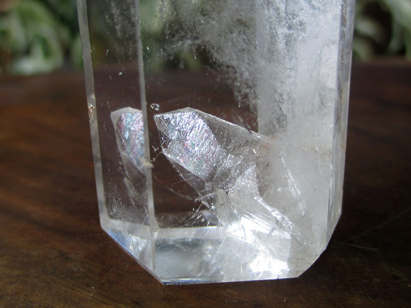 クォーツインクォーツ 貫入水晶 ポイント 原石 天然石専門店【鬮石】