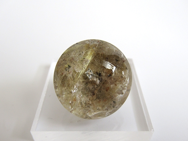 ガーデンルチルクォーツ ルース 原石ポリッシュ 水晶