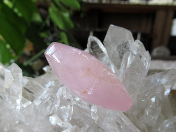 ローズクォーツ ハート ポリッシュ 紅水晶 マダガスカル産