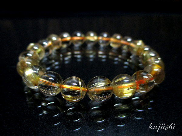 ルチルクォーツ ブレスレット 約8mm 天然石専門店 【鬮石】