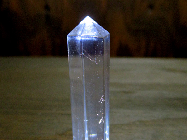 レッドゴールドエンジェルラダークリスタル（ハイダウェイクォーツ）水晶ポイント