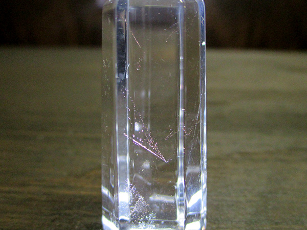 レッドゴールドエンジェルラダークリスタル（ハイダウェイクォーツ）水晶ポイント