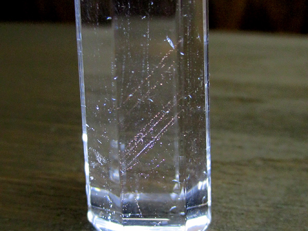 レッドゴールドエンジェルラダークリスタル（ハイダウェイクォーツ）水晶ポイント