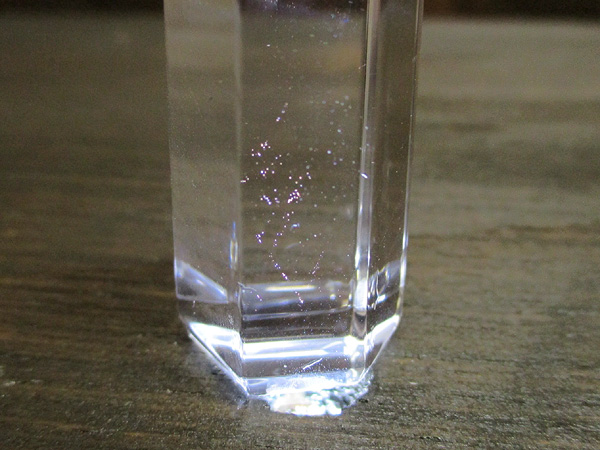 レッドゴールドエンジェルラダークリスタル（ハイダウェイクォーツ）水晶ポイント