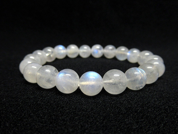レインボームーンストーン ブレスレット 丸玉 販売 天然石専門店