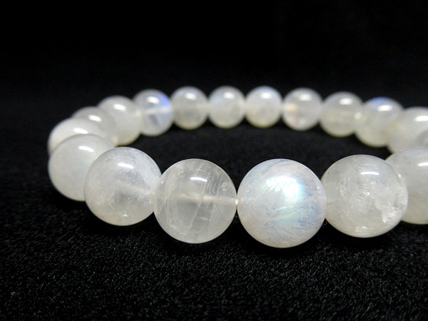 レインボームーンストーン ブレスレット 約11mm 天然石販売専門店/鬮石