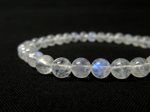 希少石】入手困難レインボームーンストーンブレスレット約7mm 