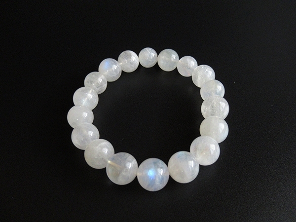 高品質 レインボームーンストーン ブレスレット 約10.5～12mm 販売  