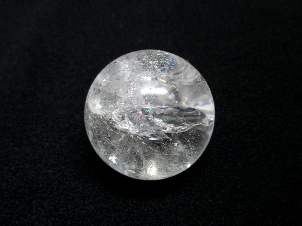 天然水晶 レインボークォーツ 丸玉 天然石専門店 販売/鬮石