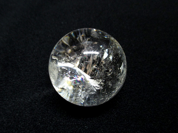 天然レインボークォーツ（丸玉） スーパートップクオリティ]レインボー水晶丸玉/アイリスクォーツ