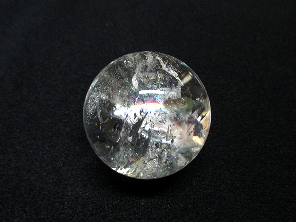 天然水晶 レインボークォーツ 丸玉 天然石専門店 販売/鬮石