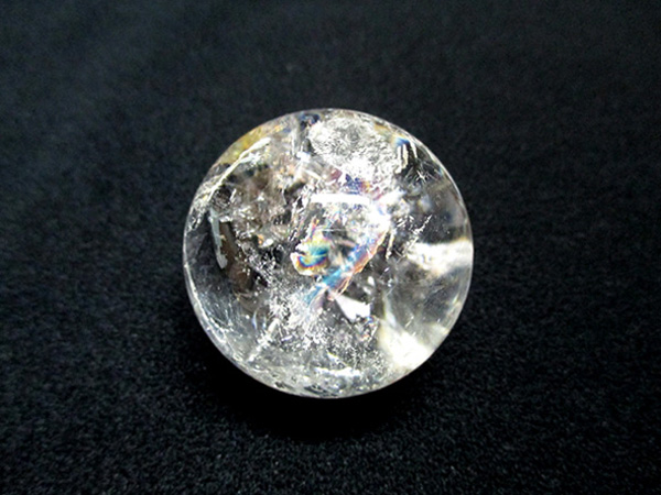 M1792☆レインボー水晶丸玉80mm☆天然石 原石 ☆N50804-B M1792