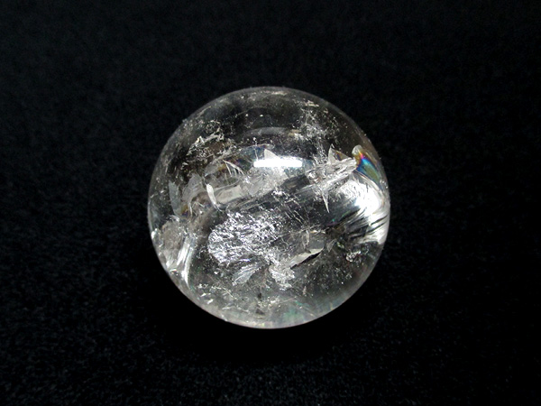 天然水晶 レインボークォーツ 丸玉 天然石専門店 販売/鬮石