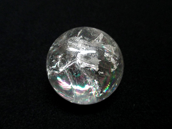 天然水晶 レインボークォーツ 丸玉 天然石専門店 販売/鬮石