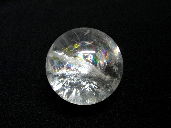 天然水晶 レインボークォーツ 丸玉 天然石専門店 販売/鬮石