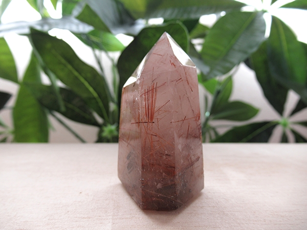 ルチルクォーツ 水晶 ポリッシュ ポイント マダガスカル産