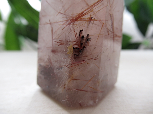 ルチルクォーツ 水晶 ポリッシュ ポイント マダガスカル産