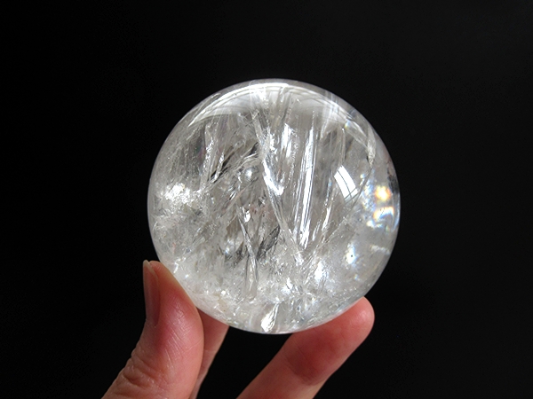 ミナスジェライス州 コリント産 レインボークォーツ 水晶丸玉